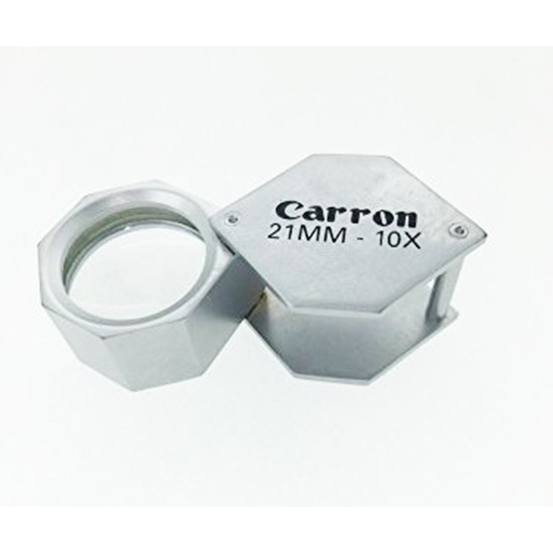 ذره بین ۶ ضلعی ۱۰X محافظ دار Carron Triplet 10X 21mm-LENS