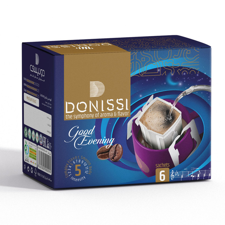 قهوه دمی چکه ای عصر بخیر Good Evening دونیسی (کافئین کم)