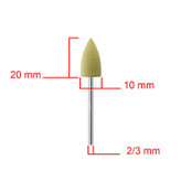 سرفرز لاستیکی پولیش کونیک نوک تیز بزرگ